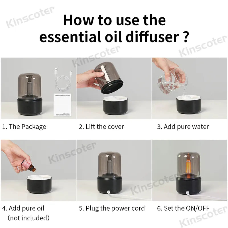 Portable USB Aroma Diffuser Light