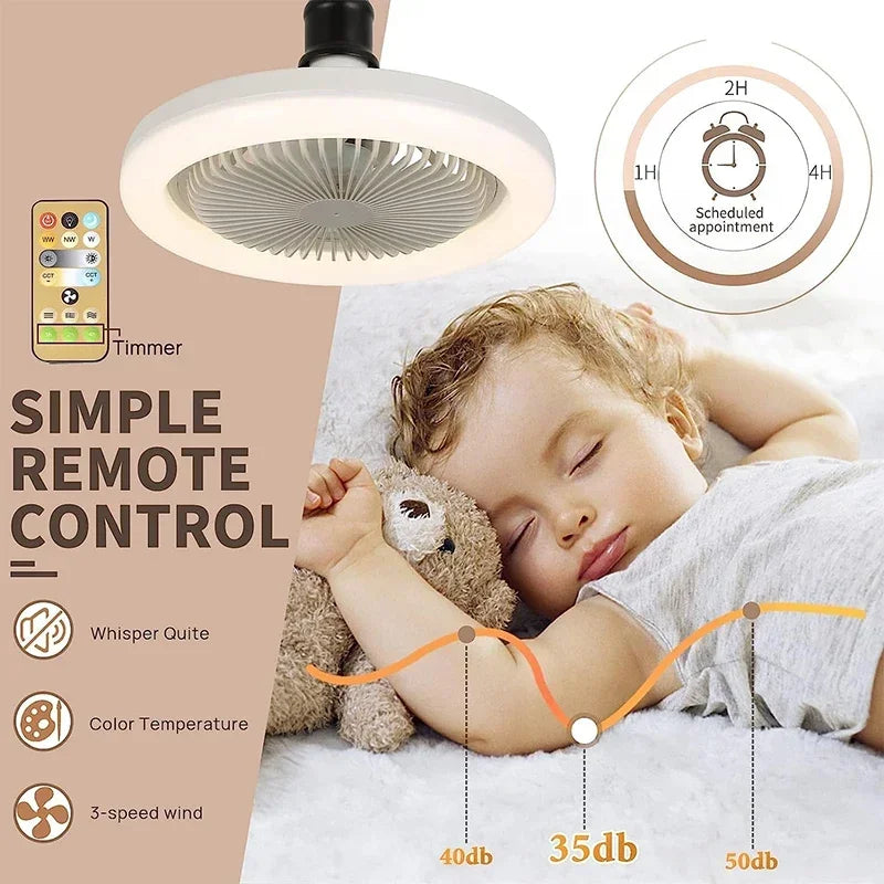 3-in-1 Ceiling Fan with Remote Control