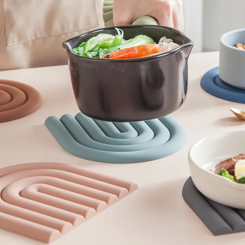 Rainbow Silicone Kitchen Pot Holders