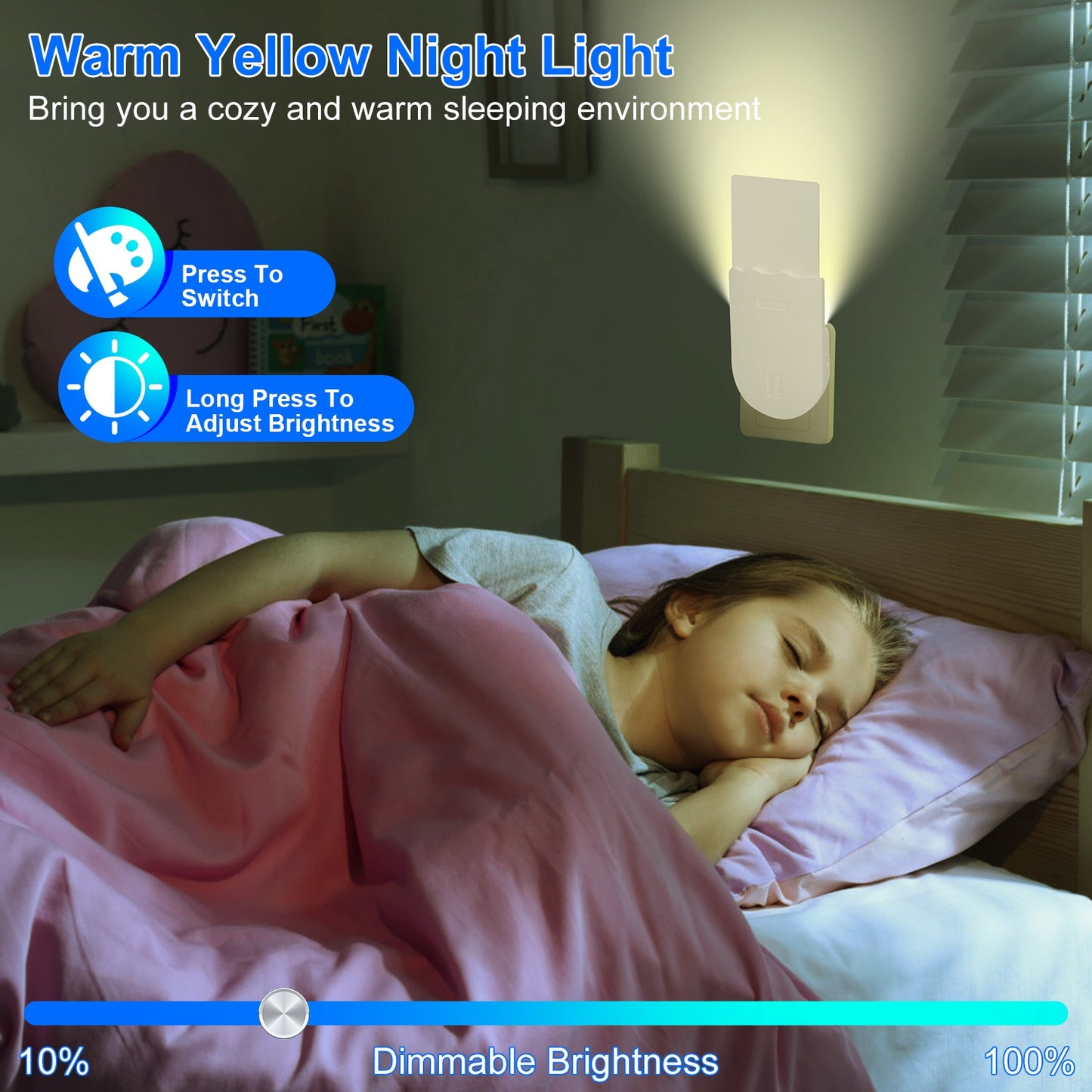 1Set Plug In Indoor Flying Insect Trap 5 Glue Boards UV Light Mosquito Killer With Night Light Dimmable Brightness Fly Odorless Safe Bug Zapper For Gnat Moth Fruit Fly
