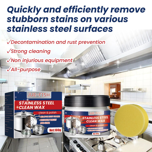 Stainless Steel Cleaning Cream Kitchen Kitchenware Pot Stove Heavy Oil Stain Rust And Scale Removal