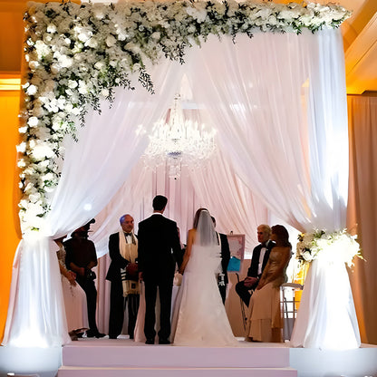 2 Panels Wedding Arch Draping Fabric