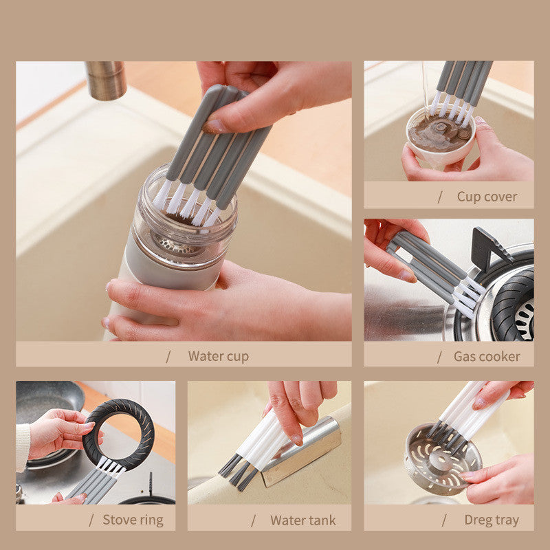 Bendable Cup Cover Brush Kitchen Household Groove Gap Cleaning
