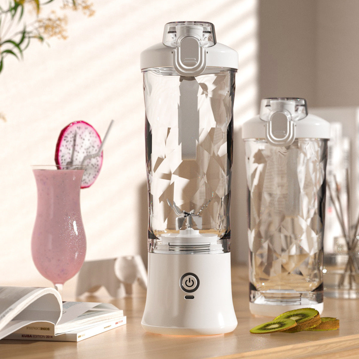 Portable Ju Blender Juicer Personal Size Blender For Shakes And Smoothies With 6 Blade Mini Blender Kitchen Gadgets