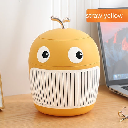 Desktop Trash Bin Affordable Luxury Style Cute Mini Office Tables