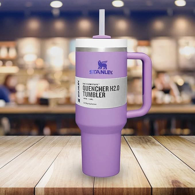 AStainless Steel Vacuum Insulated Tumbler With Lidnd Straw For Water, 40 Oz Tumbler With Handle Stainless Steel 304 Car Cup Water Cup Vacuum Insulation Cold Cup Travel Student Cup