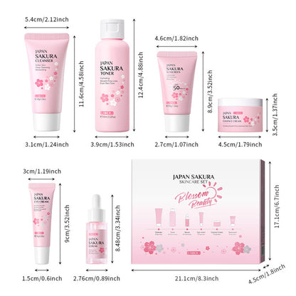 Skin Care Set JAPAN SAKURA Women Beauty Gift Sets {6ps}