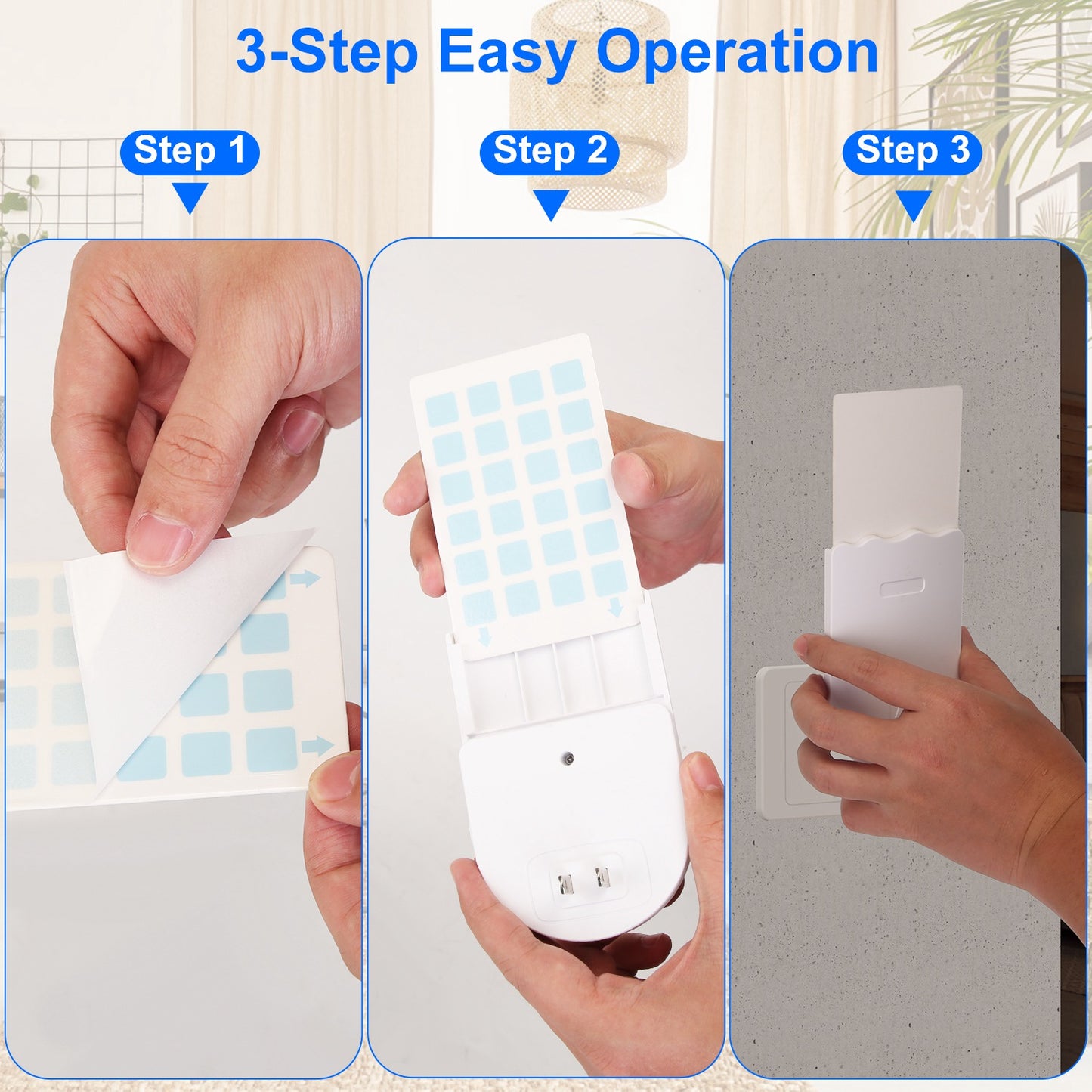 1Set Plug In Indoor Flying Insect Trap 5 Glue Boards UV Light Mosquito Killer With Night Light Dimmable Brightness Fly Odorless Safe Bug Zapper For Gnat Moth Fruit Fly
