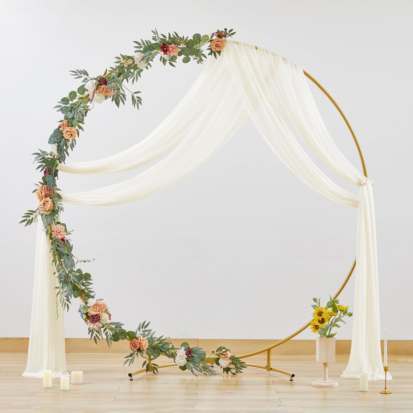 2 Panels Wedding Arch Draping Fabric