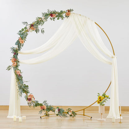 2 Panels Wedding Arch Draping Fabric