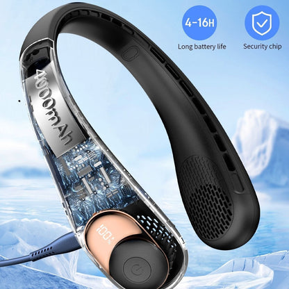 Rechargeable Outdoor Sports Neck-hanging Fan