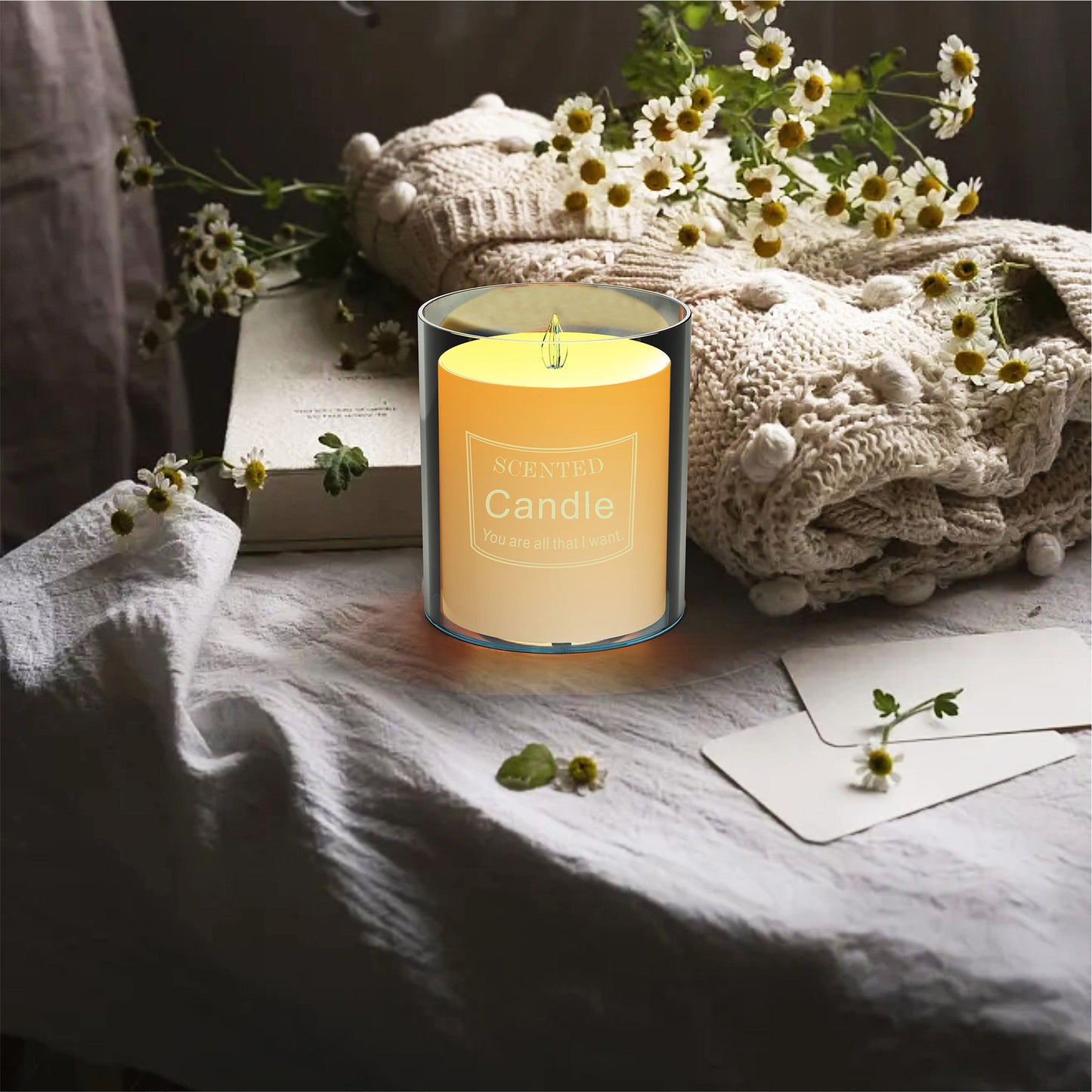 Candle Aroma Diffuser Household Bedroom Desktop