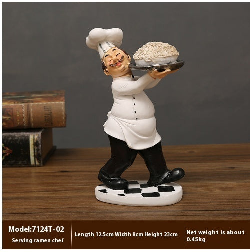 Creative Chef Resin Craft Ornament Home Decorations