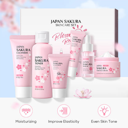 Skin Care Set JAPAN SAKURA Women Beauty Gift Sets {6ps}