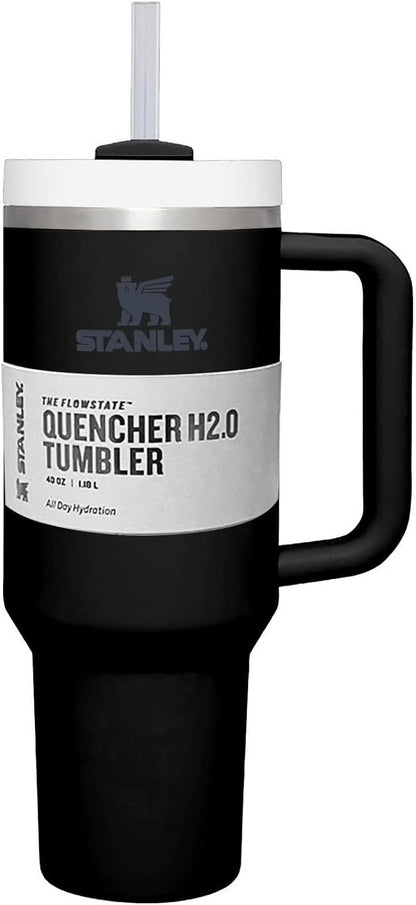 AStainless Steel Vacuum Insulated Tumbler With Lidnd Straw For Water, 40 Oz Tumbler With Handle Stainless Steel 304 Car Cup Water Cup Vacuum Insulation Cold Cup Travel Student Cup